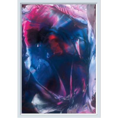 Kunst–Doppelkarte - „Liebenswertes Höhlenwesen“ - bewusst ohne Textvorgabe - Design  Ulrike Kröll.
