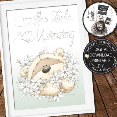 FREEBIE - GESCHENK  | Muttertag | A4 Poster zum selbst drucken | PDF Datei