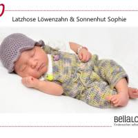 Häkelanleitung für die Babylatzhose Löwenzahn in der Größe 62/68