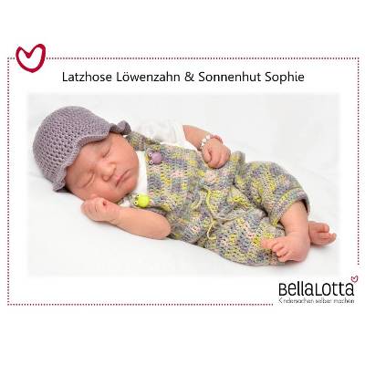 Häkelanleitung für die Babylatzhose Löwenzahn in der Größe 62/68