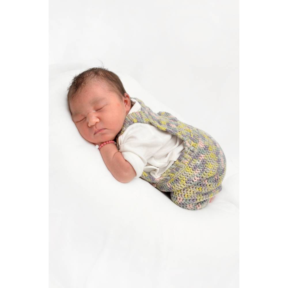 Häkelanleitung für die Babylatzhose Löwenzahn in der Größe 62/68 Bild 2