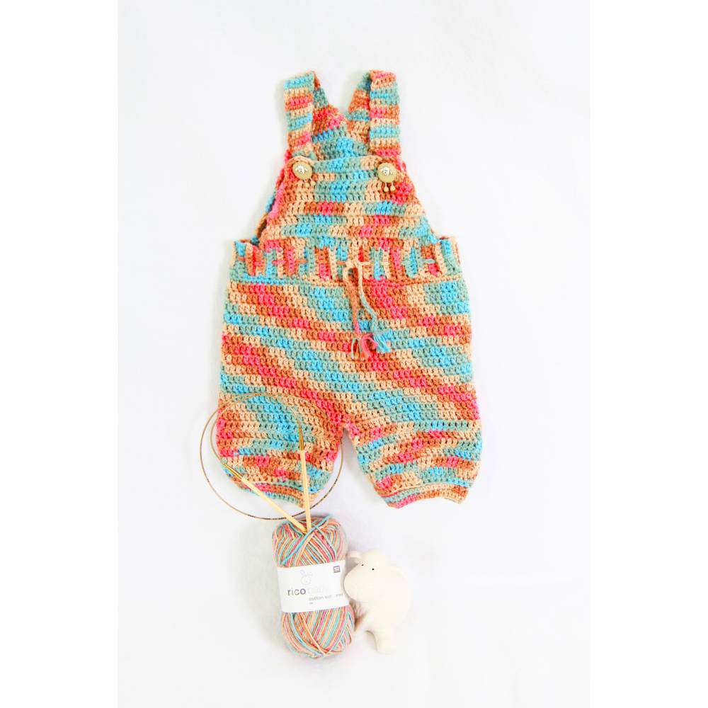 Häkelanleitung für die Babylatzhose Löwenzahn in der Größe 62/68 Bild 3