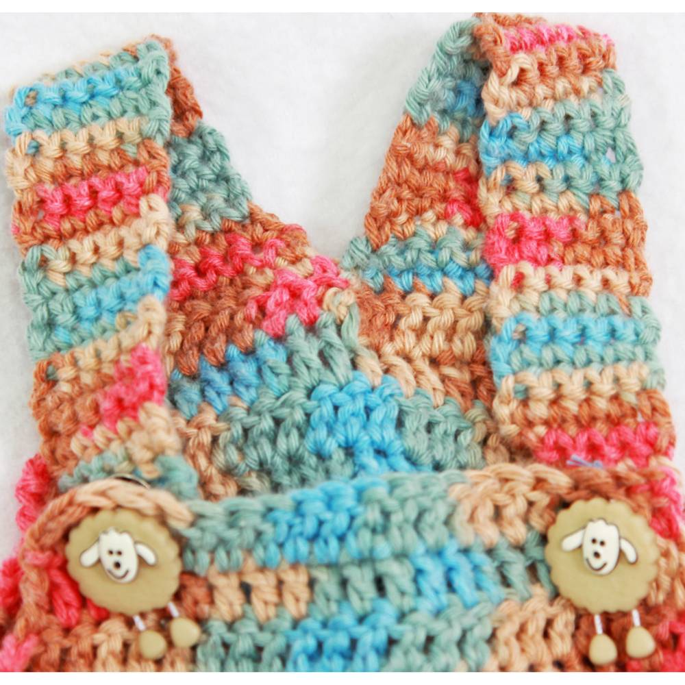 Häkelanleitung für die Babylatzhose Löwenzahn in der Größe 62/68 Bild 5