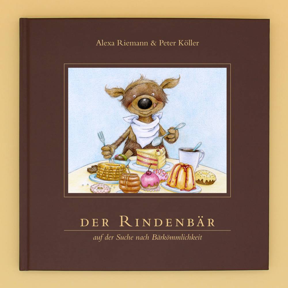 Bilderbuch, Kinderbuch, ab 4 Jahre, »Der Rindenbär auf der Suche nach Bärkömmlichkeit«, 48 Seiten inkl. Rezept, 21x21 cm Bild 1