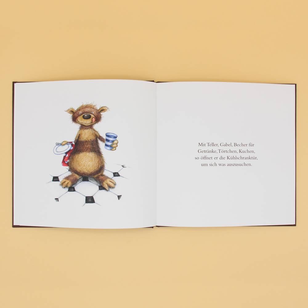 Bilderbuch, Kinderbuch, ab 4 Jahre, »Der Rindenbär auf der Suche nach Bärkömmlichkeit«, 48 Seiten inkl. Rezept, 21x21 cm Bild 6