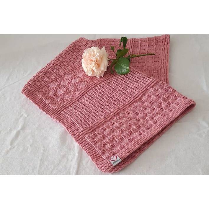 Strickanleitung Babydecke Mustermix – kuschelige Strickdecke für Babys (60x80 & 80x100 cm)