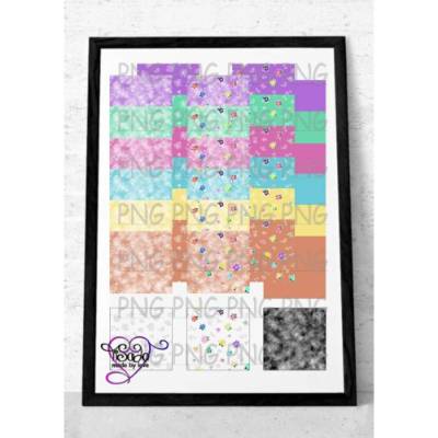 Digipapierset "Frühlingsfreunde Blumen" PNG