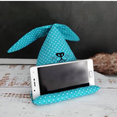 Handykissen / Sitzsack Pyramide SITZHASI - Smartphonestütze als Handyhalter | mit Kirschkernfüllung | RÄUBERKIND