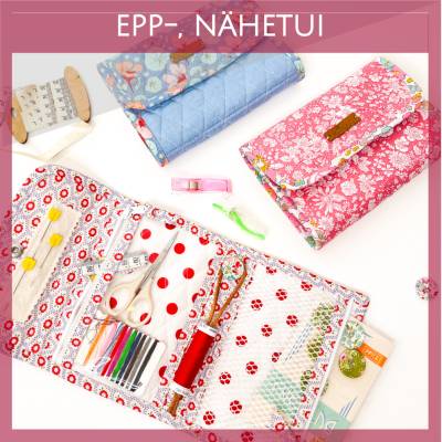 kleine Nähtasche, Nähetui auch für Paper Piecing unterwegs - Schnittmuster