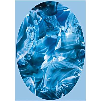 Kunst–Doppelkarte - „Meereshöhle“ - bewusst ohne Textvorgabe - Design  Ulrike Kröll.