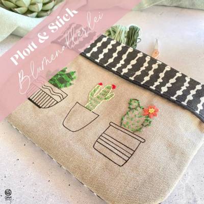 Plott & Stick "Blumenallerlei" Mix & Match Plotterdatei mit Stickvorlagen fürs Handsticken- und Anleitung 