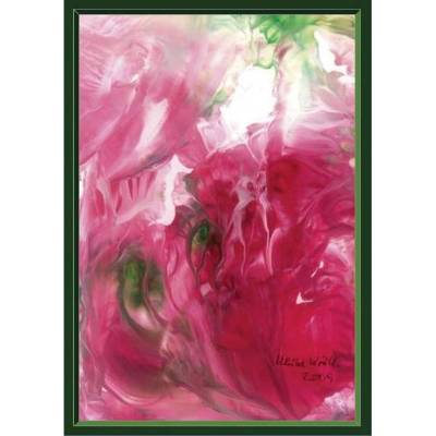 Kunst–Doppelkarte - „Lichtblicke auf den Frühling“ - bewusst ohne Textvorgabe - Design  Ulrike Kröll.