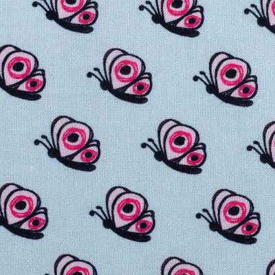  Baumwolle Valerie Papillon by Steinbeck Schmetterlinge hellmint Oeko-Tex Standard 100(1m/10,-€)