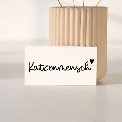 Vinyl-Aufkleber "Katzenmensch"