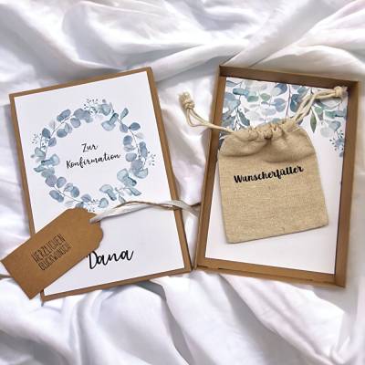 Geldgeschenk Wunscherfüller zur Konfirmation, Kommunion, Taufe