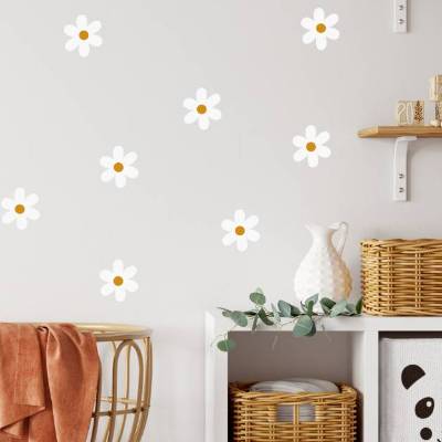 Wandsticker / Wandtattoo BLUMEN Kinderzimmer Wandsticker Babyzimmer Wanddeko Set Kinderzimmerdeko, Wandaufkleber Ki