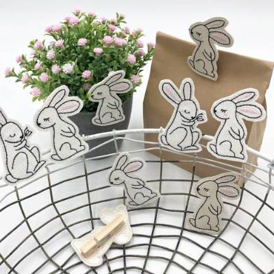 Digitale Stickserie "Kazumi Dreambunnies Steck & Klammer ITH" für den 10x10-13x18cm (4x4-5x7") Stickrahmen
