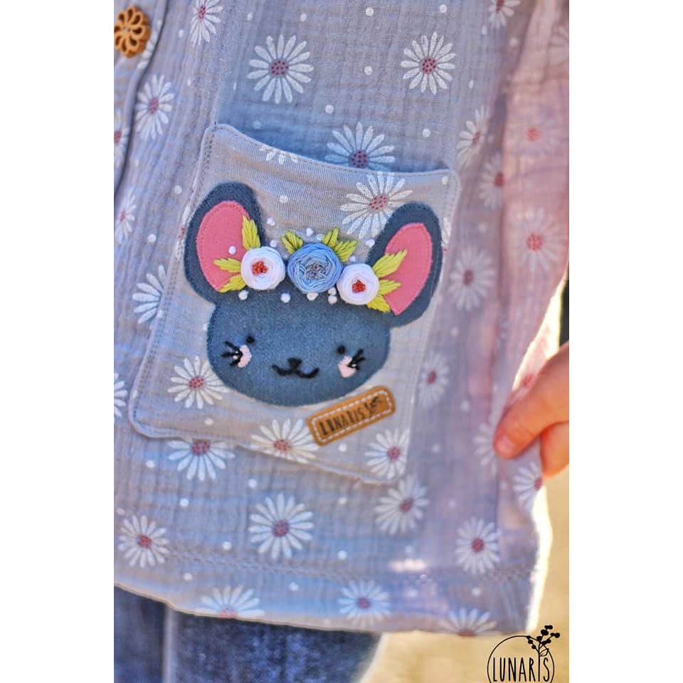 Appli & Stick Waldtiere - appliziere mit der Nähmaschine & pimpe mit einer Handstickerei - Hase, Reh, Fuchs, Maus & Bär Bild 6