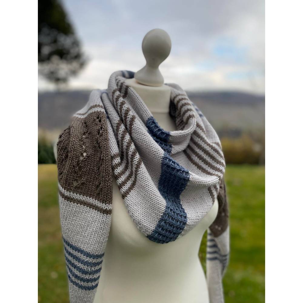 Strickanleitung Lizas Tuch Cloudy Beach Bild 9