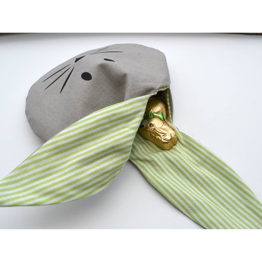 Nähanleitung Osterbeutel Hasenbeutel mit Stickdatei und Plotterdatei Bild 4