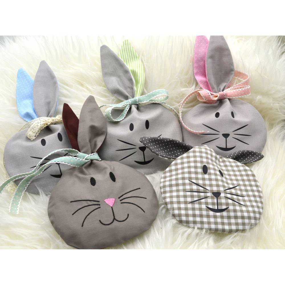 Nähanleitung Osterbeutel Hasenbeutel mit Stickdatei und Plotterdatei Bild 6