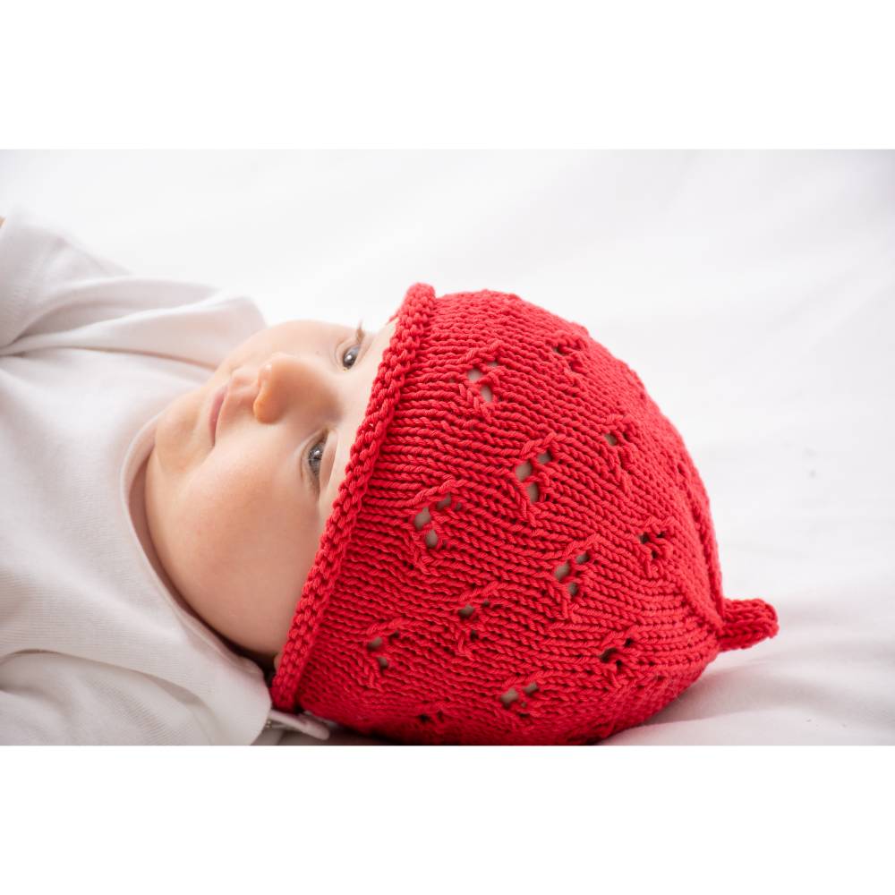 Strickanleitung Babymütze Tessa – Baby-Strickmütze aus Baumwolle (3–18 Monate) Bild 4