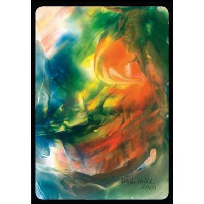 Kunst–Doppelkarte - „Sich spiegelnde Morgensonne“ - bewusst ohne Textvorgabe - Design  Ulrike Kröll