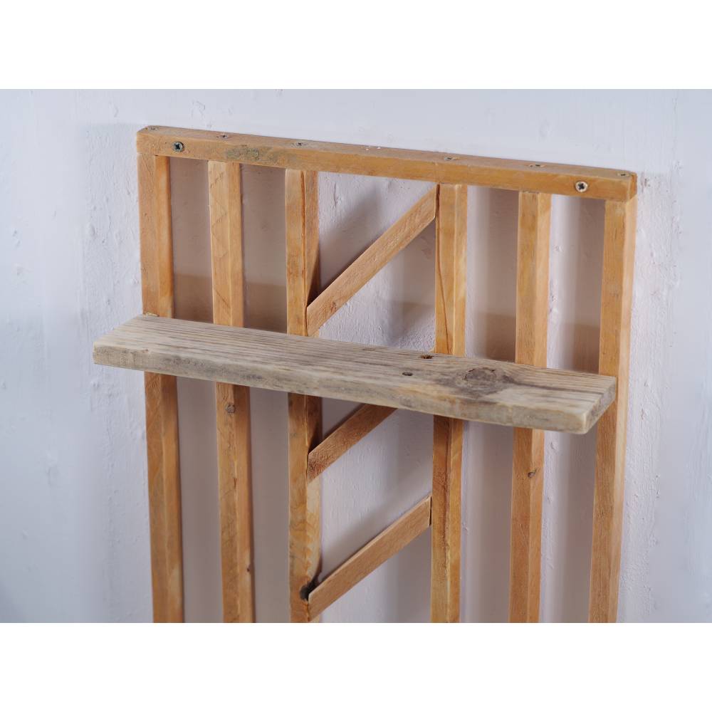 Wandregal aus Paletten- und Bauhölzern, Palettenholz, Regal für Vasen, Möbel, einzigartig, Holz, Wohndeko, deko Bild 8
