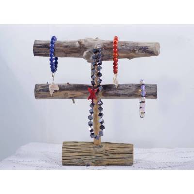 Schmuckständer aus Treibholz, Uhrenhalter, Wohndeko, Schmuckhalter, Dekoration,  für Armbänder, Aufbewahrung