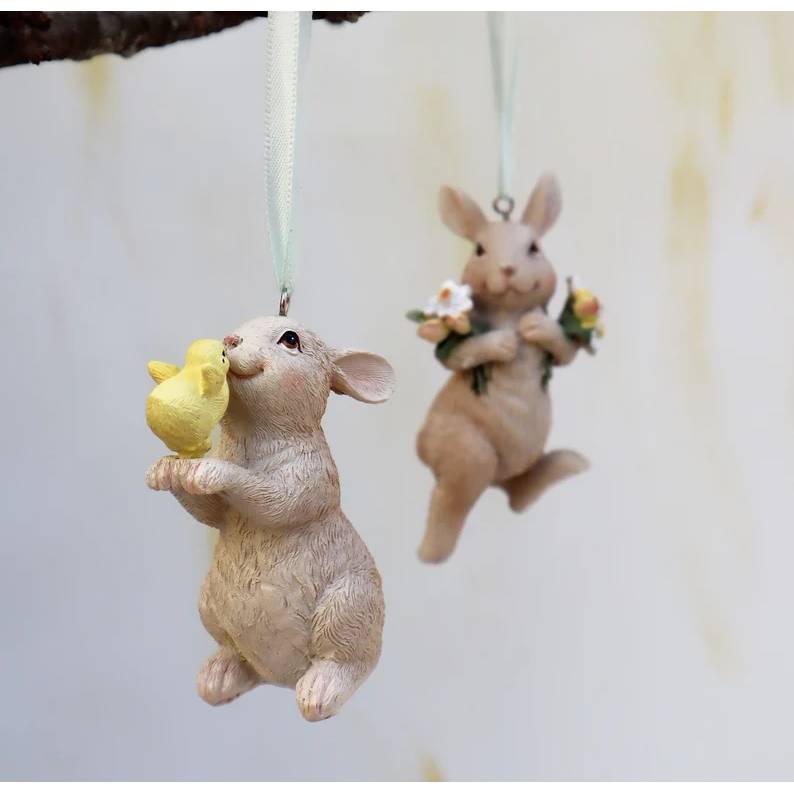 Hase zum Hängen 2er Set Osterhase Stückpreis 7,50 Euro Osterdeko