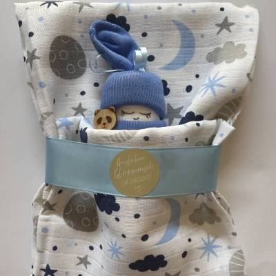 Herzlichen Glückwunsch zum Enkelkind! Geschenk für frischgebackene Oma, Opa, Großeltern zur Geburt