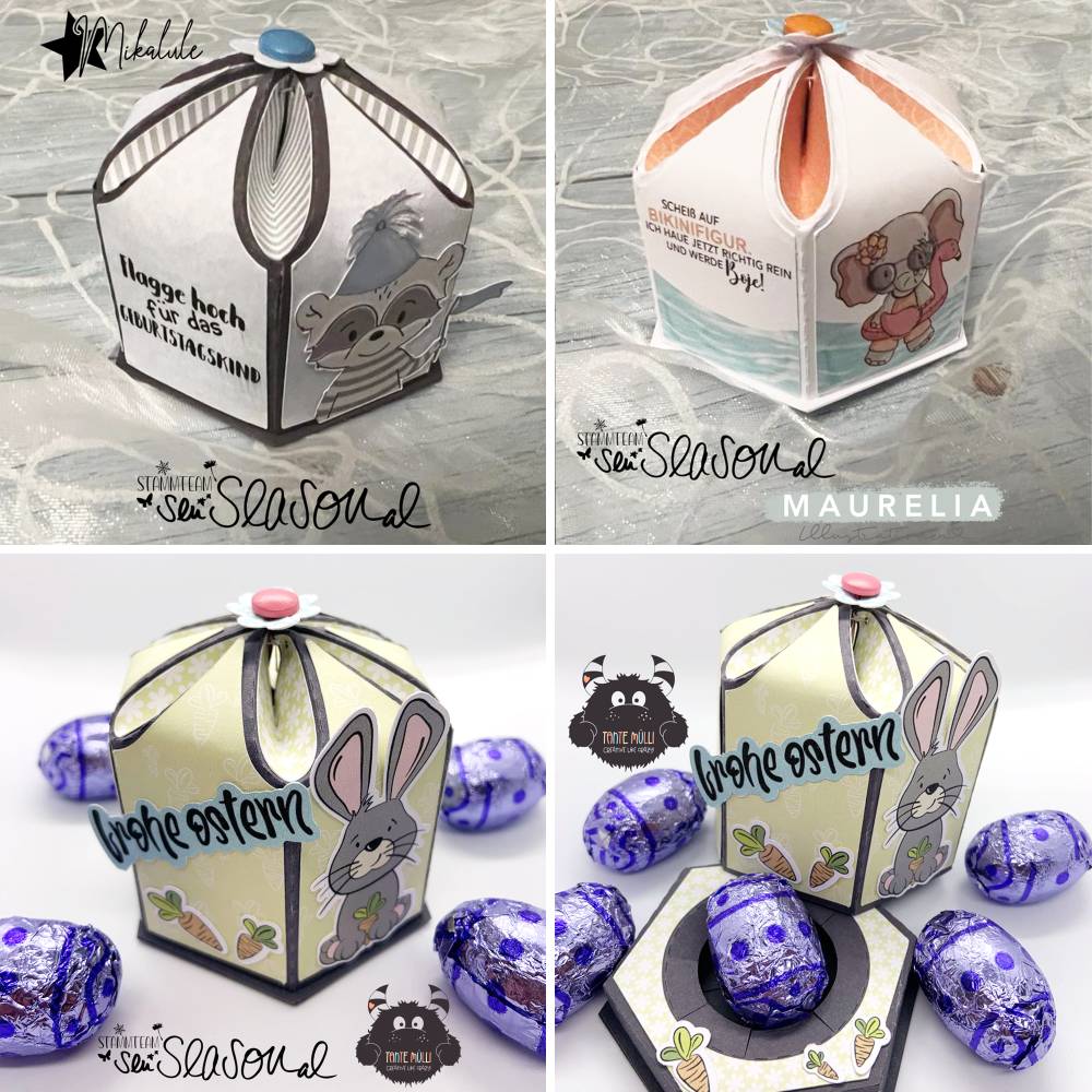 Plotterdatei Süßigkeiten- und Ring-Box, Geschenkbox, Ringkissen für Verlobungsring, Verpackung für Eheringe oder Süßes Bild 8