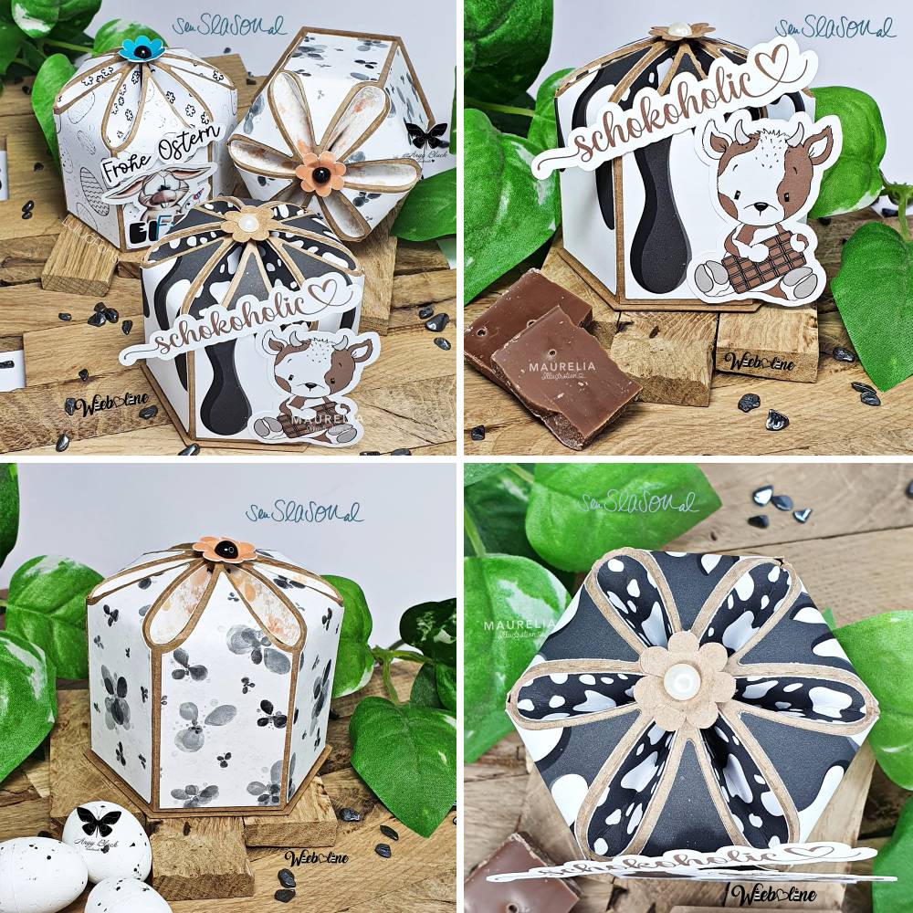 Plotterdatei Süßigkeiten- und Ring-Box, Geschenkbox, Ringkissen für Verlobungsring, Verpackung für Eheringe oder Süßes Bild 9