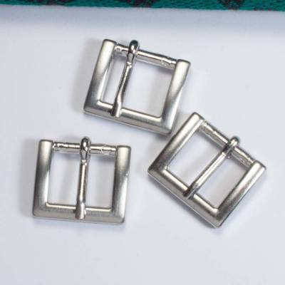 3 kleine Gürtelschnallen silberfarben 15mm – Metallschnallen, Gürtelschließen, Schnallen für Gürtel