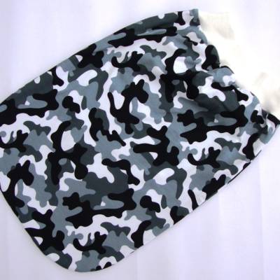 Strampelsack Pucksack Camouflage weiß grau schwarz – Babyschlafsack 0-6 Monate aus Jersey