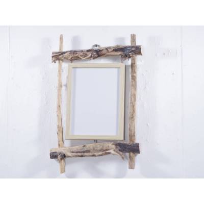 Bilderhalter,Treibholzkunst, Unikat, maritimer Bilderrahmen, hell,Treibholz, Mediterrane Wohndeko, Geschenkidee Fotostän