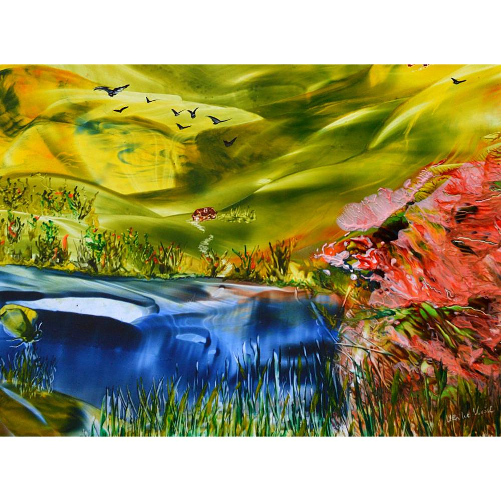 Klebefolie - Malerei • "Weites Land" • Design  Ulrike Kröll Bild 7