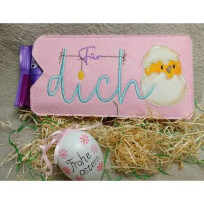 Für Dich Ostern Set inkl. Schokohülle Stickdatei NadelSprünge