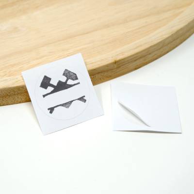 24 runde Aufkleber Ruhrpott zum selber beschriften | Papier Sticker | Blanko runde Aufkleber Ruhrpott Symbol
