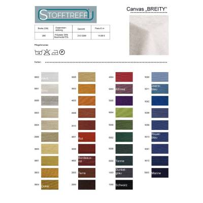 Breiter Canvas Polsterstoff "BREITY" von Stofftreff Santi-ca.2,8 Meter breit-50 cm Schritte-Meterware
