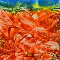 Klebefolie - Malerei • "Aus dem Schlaf erwacht" • Design  Ulrike Kröll