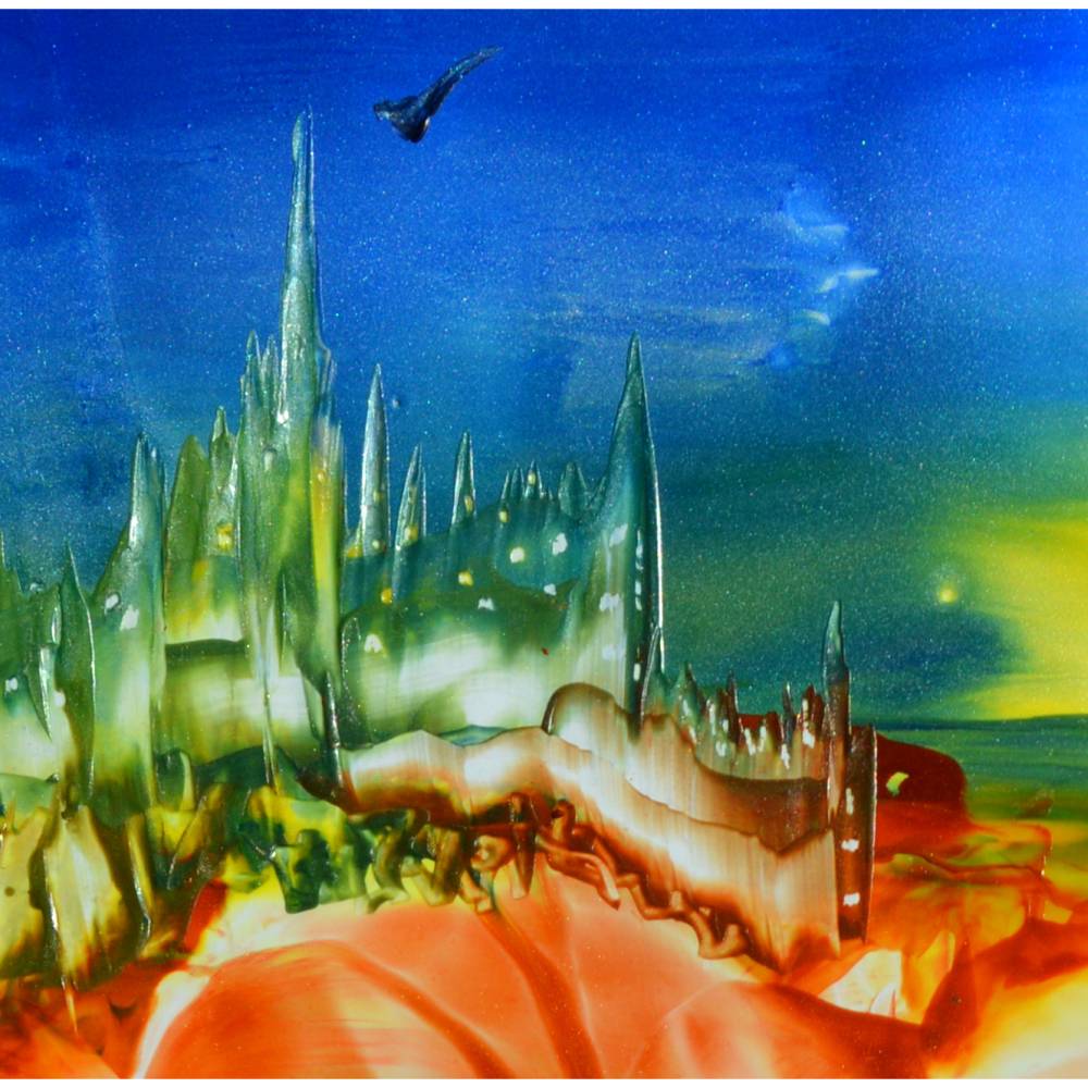 Klebefolie - Malerei • "Aus dem Schlaf erwacht" • Design  Ulrike Kröll Bild 3