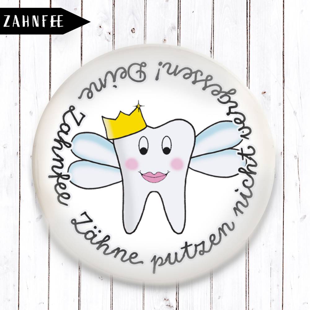 Zahnfee Zähneputzen nicht vergessen als Magnet Bild 1