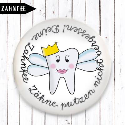 Zahnfee Zähneputzen nicht vergessen als Magnet 