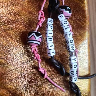 Glücksbringer - Taschenanhänger mit Motto - Follow your Spirit