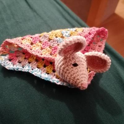 Gehäkeltes schmusetuch Maus schnuffeltuch Baby Geschenk Kleinkind Geburt Geburtstag Bio Baumwolle