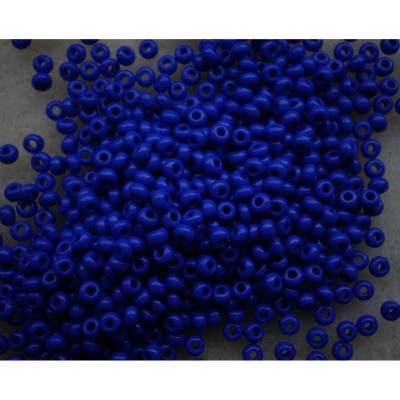Hochwertige Glasperlen, Rocailles, 2,6 mm / 25 g * marine satt