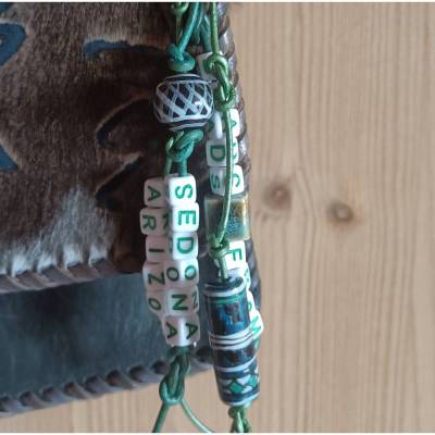 Taschenanhänger mit Motto - Beads from Sedona - Arizona