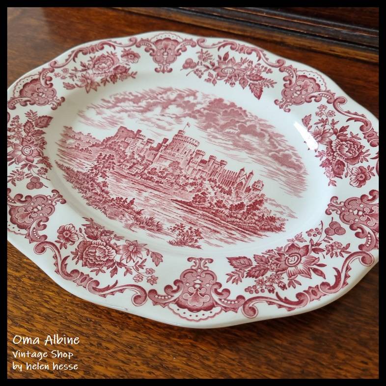 Vintage SERVIERPLATTE 70er Jahre - altes englisches Keramikgeschirr von Enoch Wedgwood (Tunstall) Ltd