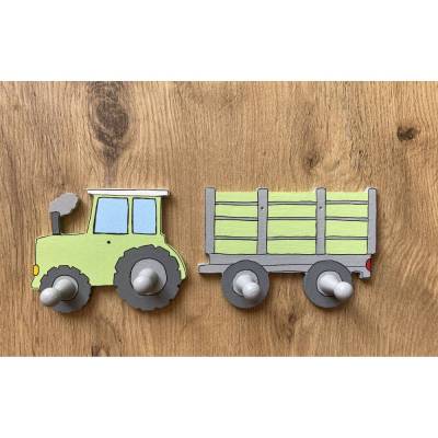 Garderobe Traktor /Häger Kleiderhaken Garderobenhaken Kinderzimmer 